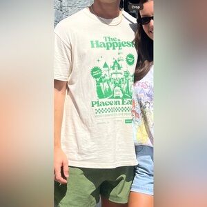 Comfort Colors Kids Graphic T-Shirt - Cream and Green